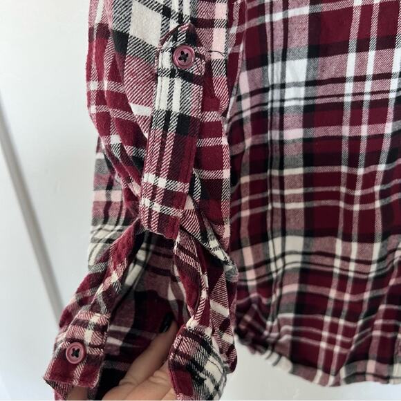 Derek Heart Plus Plaid Button Down Shirt 100% Cotton Womens 3X - Picture 3 of 8